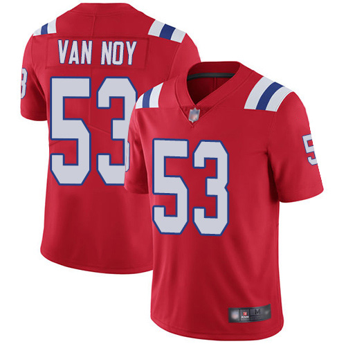 New England Patriots Football #53 Vapor Untouchable Limited Red Men Kyle Van Noy Alternate NFL Jersey